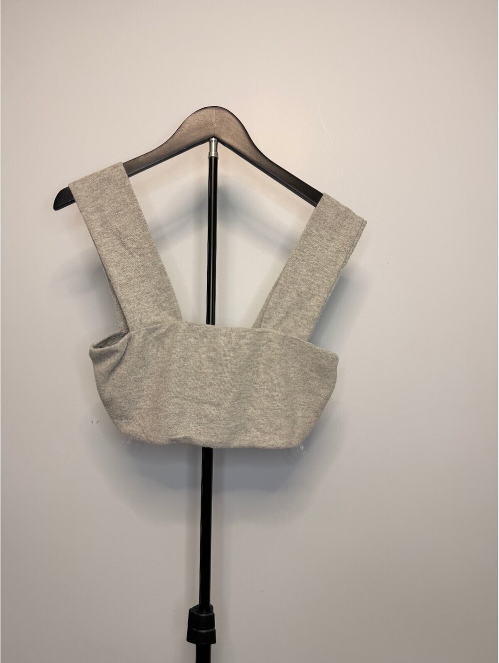 Small 3 PIECE SET Win Win Cozy Gray Knit Cardigan and Pants Set with Crop Top